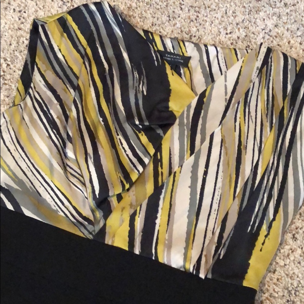 Tahari ASL Black and Gold Sheath Dress 👗 - Picture 2 of 6